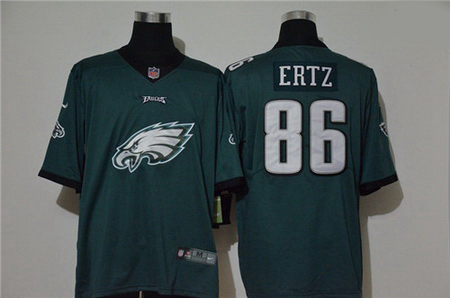 Nike Eagles 86 Zach Ertz Green Vapor Untouchable Limited Jersey