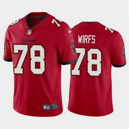 Nike Buccaneers 78 Tristan Wirfs Red 2020 NFL Draft First Round Pick Vapor Untouchable Limited Jerse