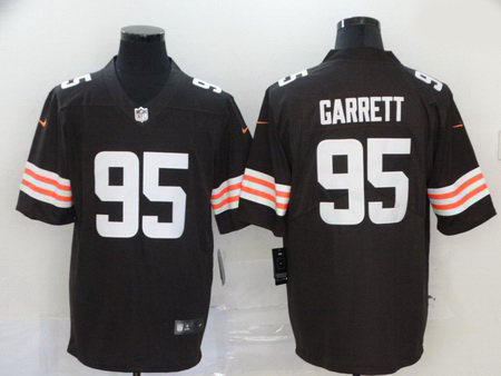 Nike Browns 95 Myles Garrett Brown 2020 New Vapor Untouchable Limited Jersey