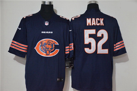 Nike Bears 52 Khalil Mack Navy Vapor Untouchable Limited Jersey