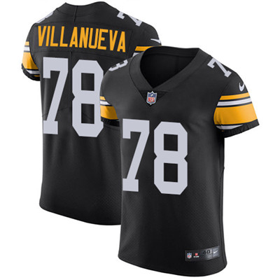 Nike Steelers #78 Alejandro Villanueva Black Alternate Mens Stitched NFL Vapor Untouchable Elite Jer