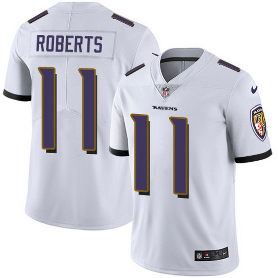 Nike Ravens 11 Seth Roberts White Men Stitched NFL Vapor Untouchable Limited Jersey