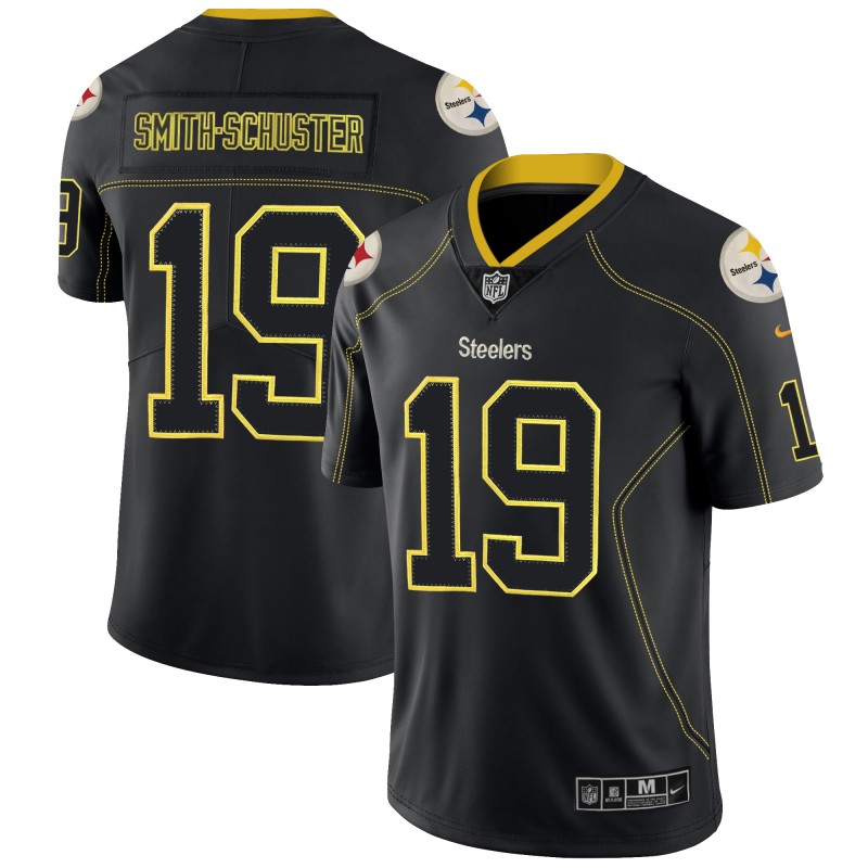 Nike Steelers 19 JuJu Smith Schuster Black Shadow Legend Limited Jersey