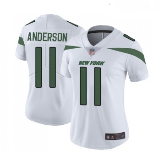 Womens New York Jets 11 Robby Anderson White Vapor Untouchable Limited Player Football Jersey