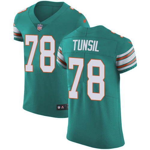 Nike Dolphins #78 Laremy Tunsil Aqua Green Alternate Mens Stitched NFL Vapor Untouchable Elite Jerse