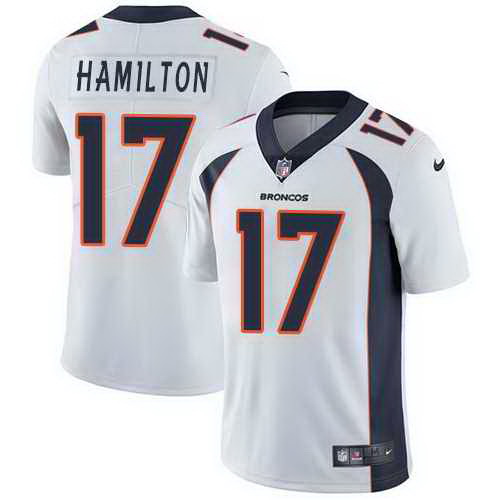 Nike Broncos 17 DaeSean Hamilton White Vapor Untouchable Limited Jersey