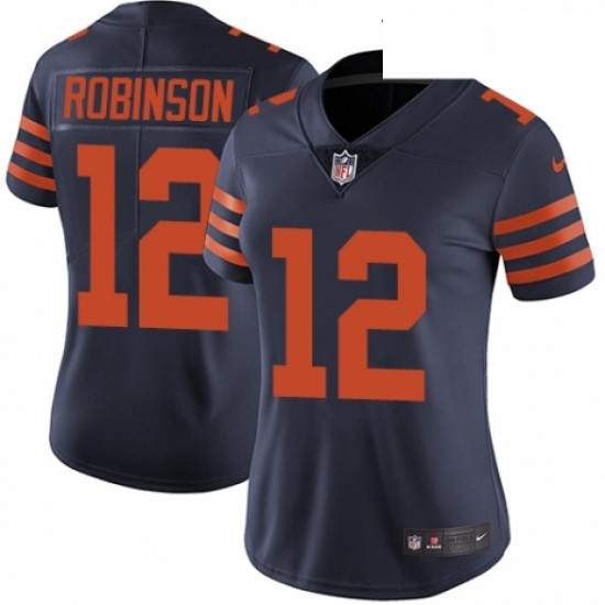 Womens Nike Chicago Bears 12 Allen Robinson Navy Blue Alternate Vapor Untouchable Limited Player NFL