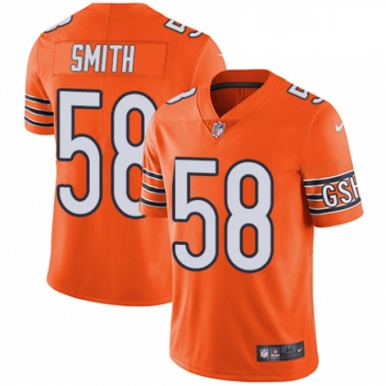 Youth Nike Chicago Bears 58 Roquan Smith Limited Orange Rush Vap