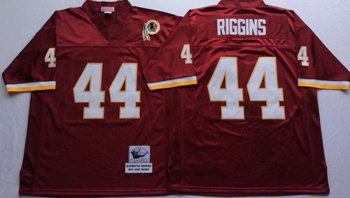 Mitchell And Ness Redskins #44 John Riggins Red Throwback Stitched NFL Jersey