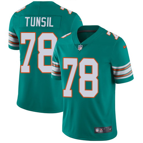 Nike Dolphins #78 Laremy Tunsil Aqua Green Alternate Mens Stitched NFL Vapor Untouchable Limited Jer