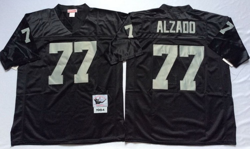 Mitchell And Ness Raiders #77 lyle alzado balck Throwback Stitched NFL Jersey