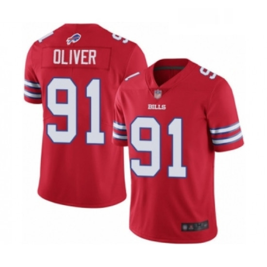 Youth Buffalo Bills 91 Ed Oliver Limited Red Rush Vapor Untouchable Football Jersey