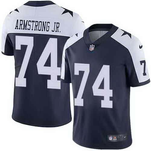 Nike Cowboys 74 Dorance Armstrong Jr Navy Throwback Vapor Untouchable Limited Jersey