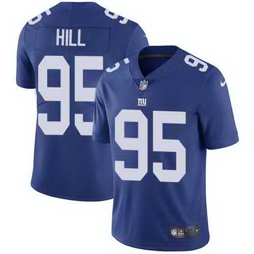 Nike New York Giants 95 B J Hill Royal Blue Team Color Mens Stitched NFL Vapor Untouchable Limited J