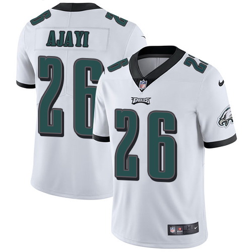 Nike Eagles #26 Jay Ajayi White Mens Stitched NFL Vapor Untouchable Limited Jersey