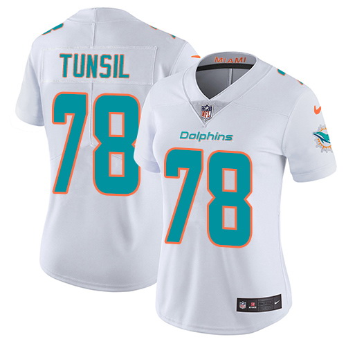 Nike Dolphins #78 Laremy Tunsil White Womens Stitched NFL Vapor Untouchable Limited Jersey