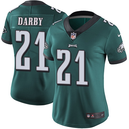 Nike Eagles #21 Ronald Darby Midnight Green Team Color Womens Stitched NFL Vapor Untouchable Limited