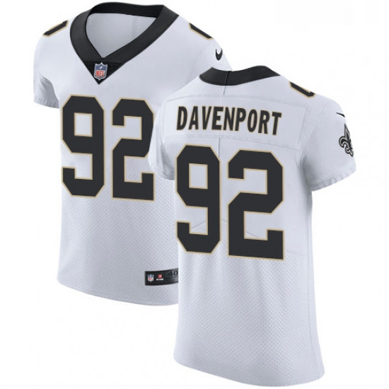 Nike New Orleans Saints No92 Marcus Davenport White Youth Stitched NFL Vapor Untouchable Limited Jersey