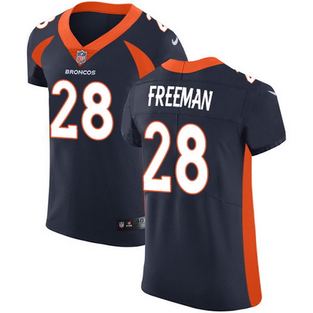 Nike Broncos #28 Royce Freeman Navy Blue Alternate Mens Stitched NFL Vapor Untouchable Elite Jersey