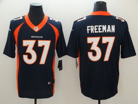 Nike Broncos 37 Royce Freeman Navy Alternate Vapor Untouchable Limited Jersey