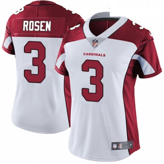 Womens Nike Arizona Cardinals 3 Josh Rosen White Vapor Untouchable Limited Player NFL Jersey