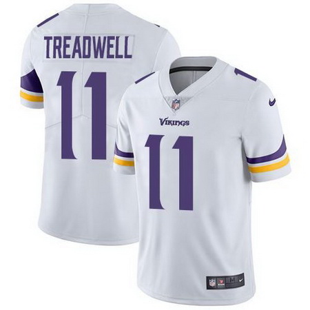 Nike Vikings 11 Laquon Treadwell White Vapor Untouchable Limited Jersey