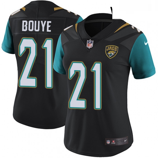 Womens Nike Jacksonville Jaguars 21 AJ Bouye Black Alternate Vapor Untouchable Limited Player NFL Je