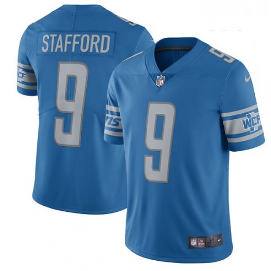 Youth Nike Detroit Lions 9 Matthew Stafford Limited Light Blue Team Color Vapor Untouchable NFL Jers