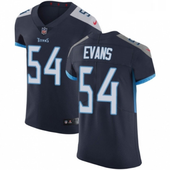 Mens Nike Tennessee Titans 54 Rashaan Evans Navy Blue Team Color Vapor Untouchable Elite Player NFL 