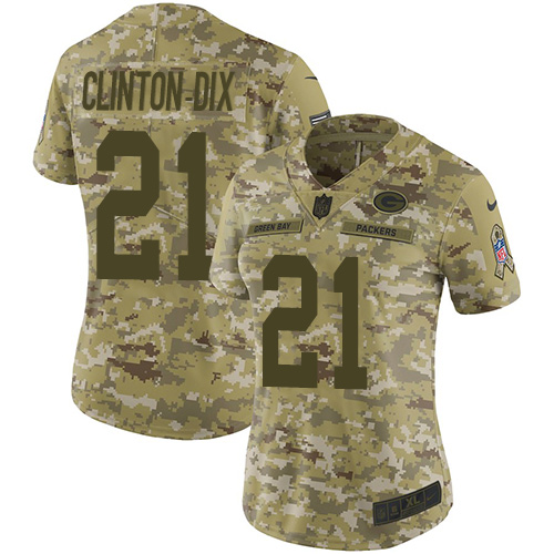 Nike Packers #21 Ha Ha Clinton Dix Camo Women Stitched NFL Limit