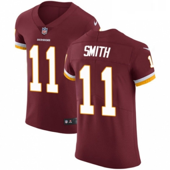 Mens Nike Washington Redskins 11 Alex Smith Burgundy Red Team Color Vapor Untouchable Elite Player N