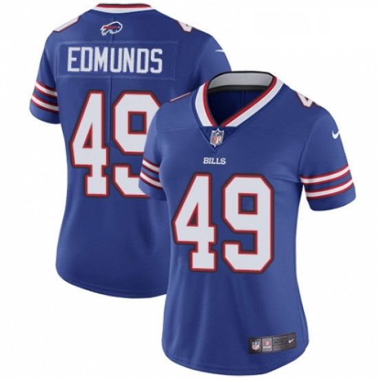 Womens Nike Buffalo Bills 49 Tremaine Edmunds Royal Blue Team Color Vapor Untouchable Limited Player