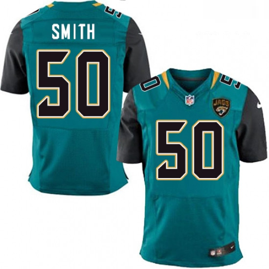 Men Nike Jacksonville Jaguars 50 Telvin Smith Teal Green Team Color Vapor Untouchable Elite Player N