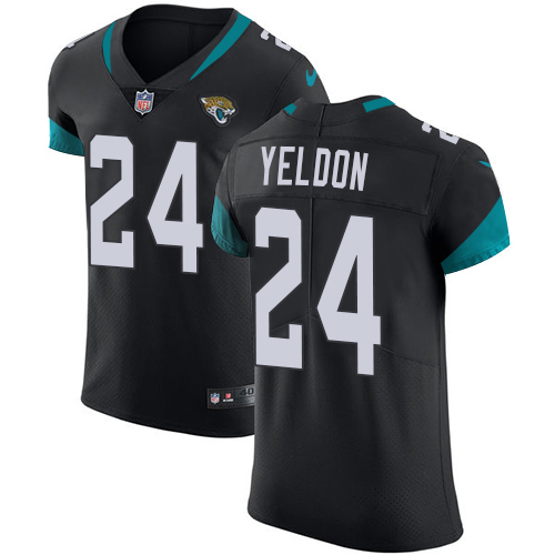 Nike Jaguars #24 T J  Yeldon Black Team Color Men Stitched NFL Vapor Untouchable Elite Jersey