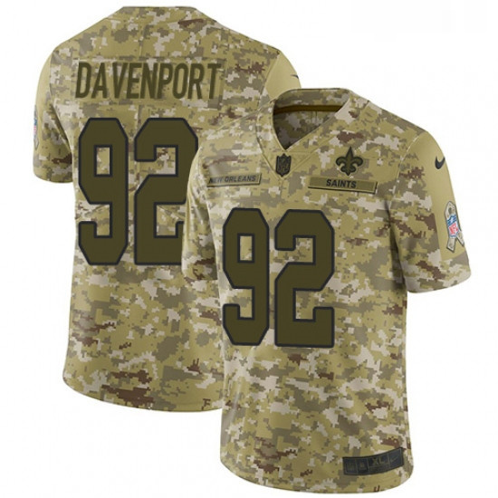 Youth Nike New Orleans Saints 92 Marcus Davenport Limited Camo 2