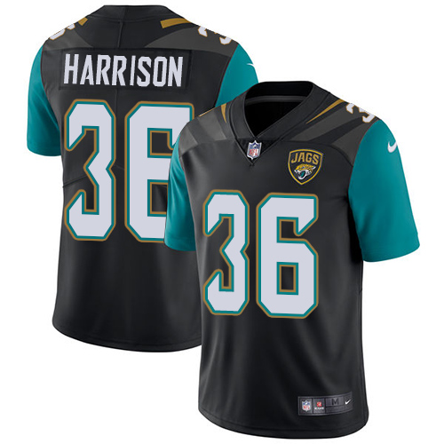 Nike Jaguars #36 Ronnie Harrison Black Team Color Men Stitched NFL Vapor Untouchable Limited Jersey