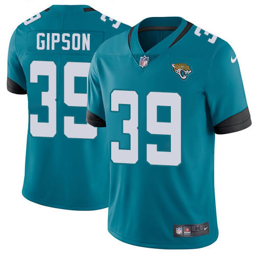 Nike Jaguars #39 Tashaun Gipson Teal Green Alternate Men Stitched NFL Vapor Untouchable Limited Jers