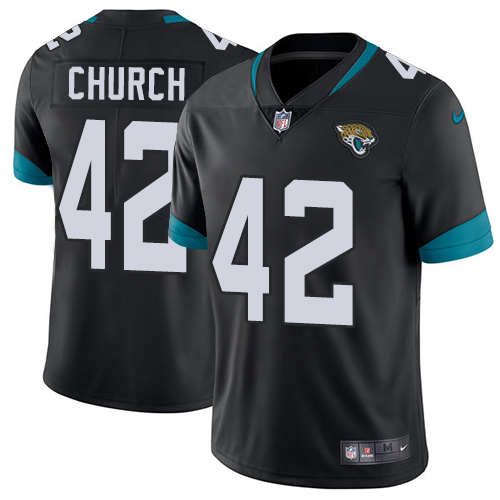 Nike Jaguars #42 Barry Church Black Team Color Men Stitched NFL Vapor Untouchable Limited Jersey