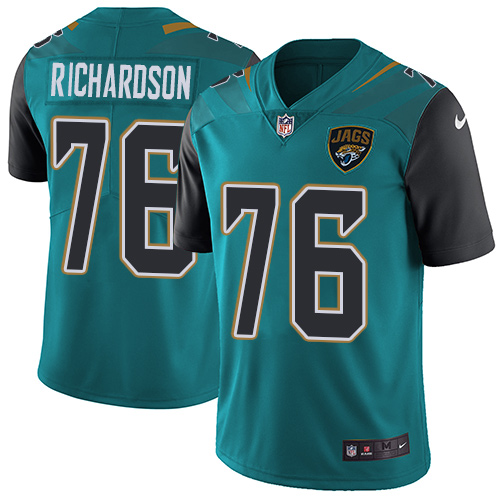 Nike Jaguars #76 Will Richardson Teal Green Alternate Men Stitched NFL Vapor Untouchable Limited Jer