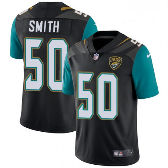 Men Nike Jacksonville Jaguars 50 Telvin Smith Black Alternate Vapor Untouchable Limited Player NFL J