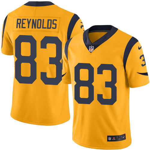Nike Rams #83 Josh Reynolds Gold Men Stitched NFL Limited Rush J