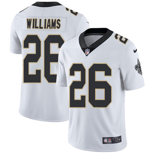 Nike Saints #26 P J  Williams White Men Stitched NFL Vapor Untouchable Limited Jersey