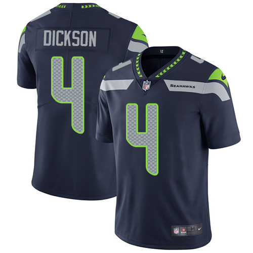 Nike Seahawks #4 Michael Dickson Steel Blue Team Color Men Stitched NFL Vapor Untouchable Limited Je