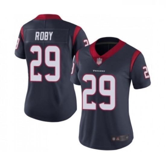 Womens Houston Texans 29 Bradley Roby Navy Blue Team Color Vapor Untouchable Limited Player Football