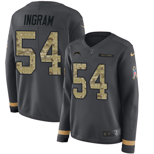 Nike Chargers #54 Melvin Ingram Anthracite Salute to Service