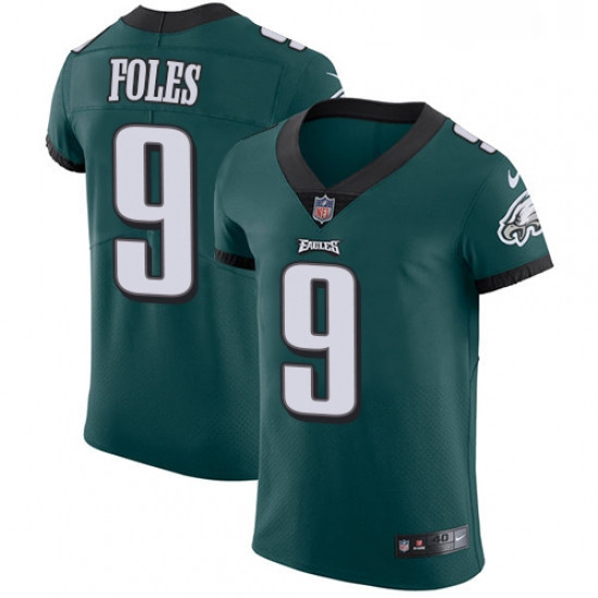 Mens Nike Philadelphia Eagles 9 Nick Foles Midnight Green Team Color Vapor Untouchable Elite Player 