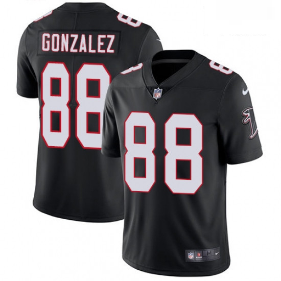 Men Nike Atlanta Falcons 88 Tony Gonzalez Black Alternate Vapor Untouchable Limited Player NFL Jerse