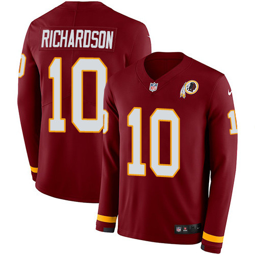 Nike Redskins #10 Paul Richardson Burgundy Red Team Color Men Stitched NFL Limited Therma Long Sleev