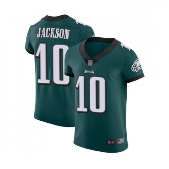 Mens Philadelphia Eagles 10 DeSean Jackson Midnight Green Team Color Vapor Untouchable Elite Player 