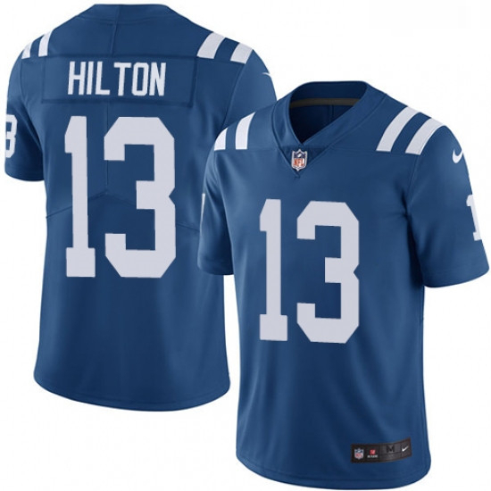 Youth Nike Indianapolis Colts 13 TY Hilton Royal Blue Team Color Vapor Untouchable Limited Player NF